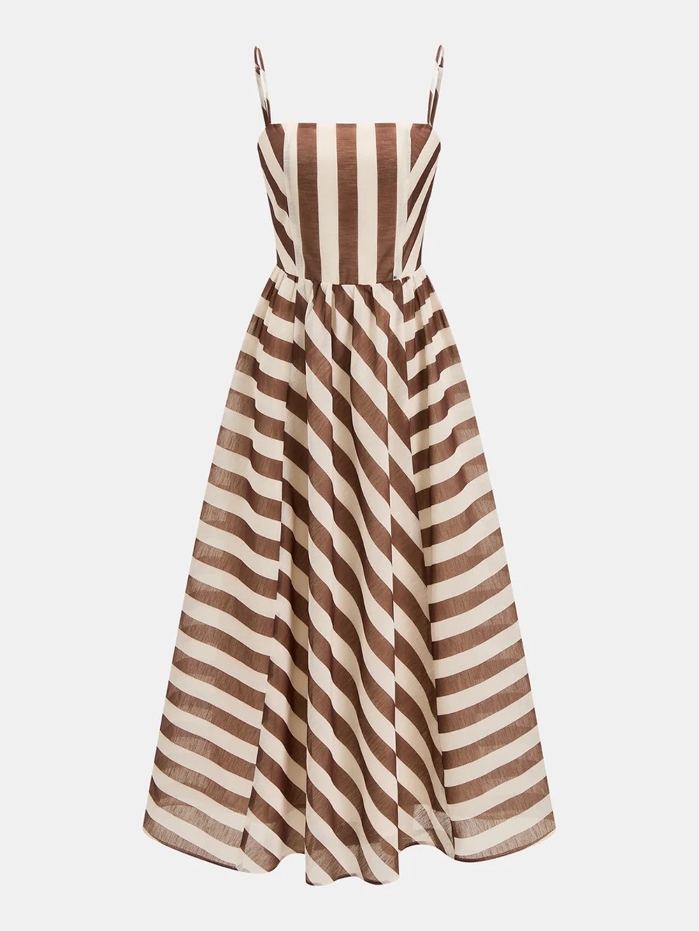 Commense Striped Cami Maxi Dress
